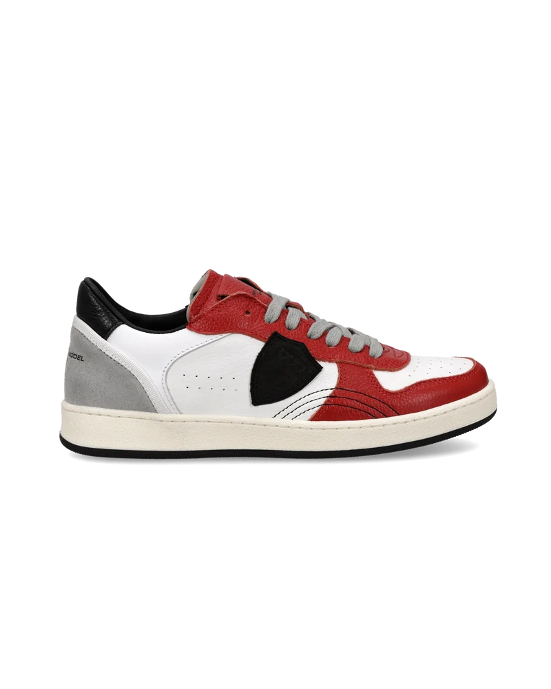 Sneaker Pgal Junior, White Red Black