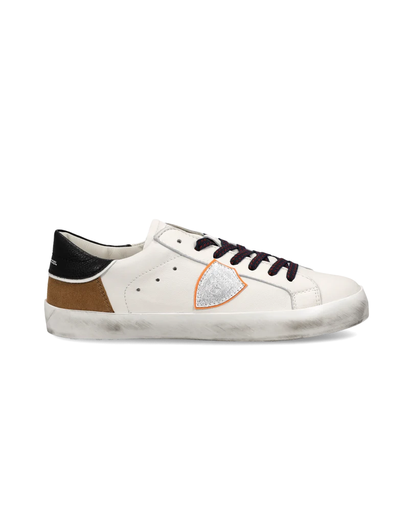 Sneaker Prsx Junior, White Cognac Black